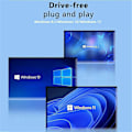 Miniatyrbilde 1 av 5: USB Bluetooth 5.4-adapter for PC - Trådløs mus, tastatur, høyttaler, musikk, lydmottaker, sender, Bluetooth-adapter
