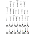 Miniatyrbillede 3 af 5: 340 stk. 1/1,5/1,8/2,2/2,8/3,5 mm Terminal Pins Ledningsnet Stik Han & Hun Bil Elektrisk Stik Kit Biltråd