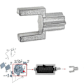 Miniatyrbillede 4 af 5: Varmeapparat Luftfordeler Reparationskit Passer til W205 W213 W253 C180 E300 GLC260 2058306800 A2058306800