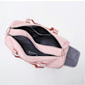 Miniatyrbillede 5 af 5: Vandtæt Tør/Vådt Adskilt Sports Gym Taske med Vådt Lomme og Sko Rum, Rejse Holdall Duffel Taske til Mænd og Kvinder (Pink)