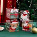 Miniatyrbillede 4 af 5: 20 STK Jule PVC Firkantet Klar Slik Gaveæske Gaveemballage Nytår Glædelig Jul Dekor