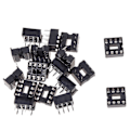 Miniatyrbillede 1 af 3: 20 x 8-bens 2,54 mm Pitch IC Sokkel Loddetype Adapter