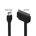 Pikkukuva 3 / 5: SATA 22P kiintolevy Power ESATA -datakaapeliin 2,5 tuuman kiintolevyyn, helppokäyttöinen kiintolevykaapeli, kiintolevyn muuntokaapeli