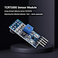 Miniatyrbild 2 av 5: 10 st Tcrt5000 Infraröd Reflekterande Sensor Modul Ir Spärrlinjespår Fotoelektrisk Omkopplare För Sma