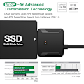 Pikkukuva 5 / 5: SATA-USB 3.0 -kaapelimuunnin 2,5 ja 3,5 tuuman HDD SSD -kiintolevyille