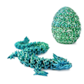 Miniatyrbilde 1 av 5: 3D-printet drageegg Drageegg leketøy Fullt ledd Drage Krystalldrage leketøy Hjemmekontor Dekor