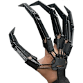 Miniatyrbild 1 av 5: Ett par ledade fingrar, 3D-printade ledade fingerförlängningar med flexibla leder - Skelett Händer