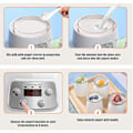 Miniatyrbillede 5 af 5: Yoghurtmaskine 2024, 3 i 1 Græsk Yoghurtmaskine, kan lave Yoghurt/natto/risvin, automatisk digital yoghurtmaskine med tidsstyring, 1,2 liter glas