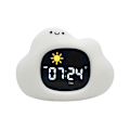 Miniatyrbillede 1 af 4: Dyr-formet klap-stress-aflastende farveskiftende natlampe, søvnstøtte og beroligende lys, vækkeur