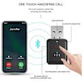 Miniatyrbillede 4 af 5: FM-sender Bil Trådløs Bluetooth 5.0 Radio Bil Kit Håndfri Lydadapter Ingen Forsinkelse Ingen Støj A