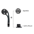 Pikkukuva 5 / 5: Etuasennusteline Garmin Edge GPS -pyörätietokoneelle / Action-kameralle / Pyörän ajovalolle