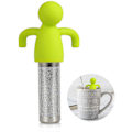 Miniatyrbillede 1 af 3: Te-infuser Sød Te-si  Til Løse Blade Finmasket Rustfrit Stål Te-kugle Brygger & Diffuser Med Silikonlåg Til Tekop & Kande