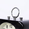 Miniatyrbild 5 av 5: 8,5 cm Analog Väckarklocka Svart Kvadrat Tyst Liten Metall Reseväckarklockor För Barns Säng