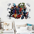 Miniatyrbild 4 av 4: 2-pack 3D Dekorativa Väggdekaler för Vardagsrum och Sovrum