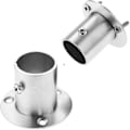 Miniatyrbilde 2 av 3: Stangholder Baseflenssett Rustfritt Klesstativ Brakett