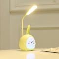 Miniatyrbillede 1 af 5: Tegneserie Kreativ Kanin Natlampe Tre-Hastigheds Lyskilde Justerbar Nem At Bruge Nem At Bære Er En Sjov Ven Til Børns Familier (Grøn)