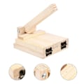 Miniatyrbild 3 av 4: Tortillapress i Trä, Träform för Tortillas, Trädegpress, Press för Dumplingomslag