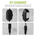 Miniatyrbillede 5 af 5: 12v / 24v 6a LED Dimmer Controller Juster Lysstyrke For Nem Farve Klar
