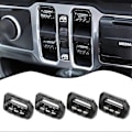 Miniatyrbild 2 av 5: Fönsterströmbrytarens knappskydd, inredningstillbehör för - Wrangler Jl Jt 2018-2021 (abs kolfiber