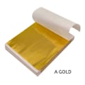 Miniatyrbillede 1 af 5: 100 stk. Kunsthåndværk Design Papir Forgyldning Imitation Guld Sølv Kobber Folie Papirer DIY Håndværk Fest Dekoration