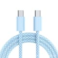 2-pack 2M 60W USB C till USB C snabbladdningskabel, Type-C laddningskabel kompatibel med iPhone 15, iPhone 16, Samsung, Huawei B