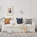 Miniatyrbilde 5 av 5: Hvite putetrekk til sofa, stol, 20 x 20 tommer