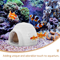 Miniatyrbillede 2 af 3: Simuleret Iglo Polar Model Iglo Figur Fisketank Skjulested Polar Akvarium Landskabsdekoration