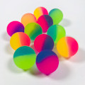 Miniatyrbild 6 av 8: 1 st 25 mm tvåfärgad elastisk boll leksak barn färgad pojke gummi one size