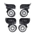Miniatyrbillede 3 af 8: 4 Stk Kuffert Bagage Universal 360 graders drejelige hjul Trolle one size