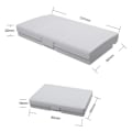 Miniatyrbilde 4 av 5: 12/24Grid Akvarell Palett Tom Palett Paint Tray Box + 12/