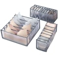Miniatyrbild 5 av 5: Underkläder BH Organizer Förvaringslåda Drawer Closet Organizers Di Gray 6 grids