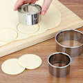 Pikkukuva 1 / 5: 5 Set Round Circle Stainless Steel Cookie ter Biscuit DIY Bakin One Size