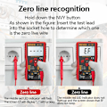 Miniatyrbillede 4 af 5: ANENG M118A Digital Multimeter Bærbar AC/DC Tester Mini Resit onesize