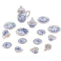 Miniatyrbillede 8 af 8: 15 stk. 1:12 dukkehus miniature bordservice i porcelæn One Size