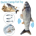 Miniatyrbillede 2 af 5: Elektronisk Pet Kattelegetøj Elektrisk USB Opladning Simulering Fisk Til A 26 cm