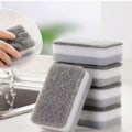 Pikkukuva 5 / 5: Vahva Magic Sponge puhdistusharja astian kulhon pesusienisarja Grey 10 pcs
