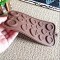 Miniatyrbillede 3 af 5: 1X DIY knapformet chokoladefondantform Silikoneforme Moul