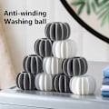 Miniatyrbilde 3 av 5: 4 stk Klesvask Ball Dekontaminering Anti-tangle Gjenbrukbar Hjem Cle Gray