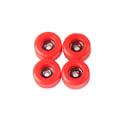Pikkukuva 1 / 8: 4 kpl / set PU + metallinen uretaani CNC-laakeripyörä puiselle sormelle Red