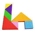 Pikkukuva 4 / 5: Magneettinen palapeli Tangram Game Oppiminen koulutuspiirustustaulu 1pc