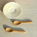 Miniatyrbillede 1 af 3: Ny lille træ baby honning kaffeske Krydderi ske 9,2*2. 2 pcs