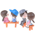 Pikkukuva 5 / 8: 3kpl/ set Lovers Miniature Maisemakoristeet Puutarha Bonsai Dol Grey 0