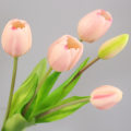 Miniatyrbillede 3 af 5: Luksus Silikone Real Touch Tulipaner Buket Dekorativ Kunstig Light purple