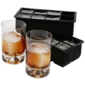 Miniatyrbillede 5 af 5: Big Cube Giant Jumbo Stor Silikone Isterning Firkantet Makerbakke Black