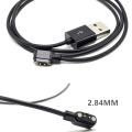 Miniatyrbillede 1 af 5: Magnetisk opladerkabel til smartur med magnetisk P Black
