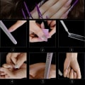 Pikkukuva 5 / 5: 10 kpl Stiletto Nail Tips Extra Long Shape Clear Half Cover Fals Nude 1