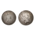 Miniatyrbilde 5 av 5: 1922 Statue of Liberty and Peace Coin Silver Dollar Collection One Size
