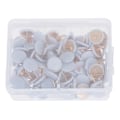 Miniatyrbillede 1 af 5: 100 stk. runde trykstifter Opslagstavle Kort Tommelfinger Tacks Point Bulle White