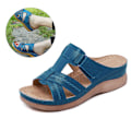 Miniatyrbild 3 av 5: Damer Kvinnor Ortopedisk Heel Slip On Open Toe Mules Sandaler Sho Brown 38