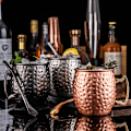 Miniatyrbillede 2 af 8: 530 ml Moscow Mule Kobber Krus Metal Krus Cup Skinke i rustfrit stål A2